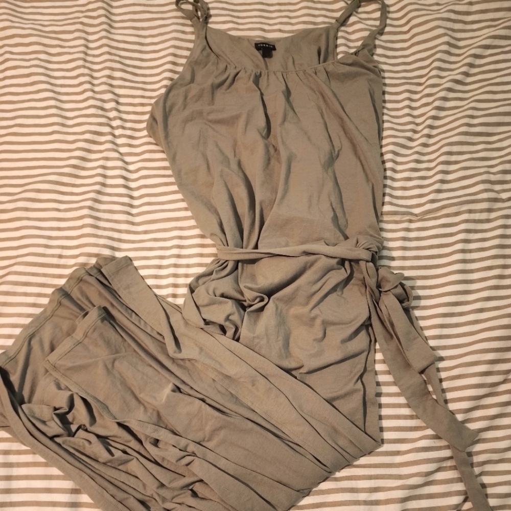 Torrid olive green maxi dress